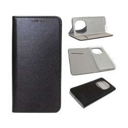 Etui Smart Magnet na telefon Xiaomi Redmi Note 14 Pro 5G 24090RA29G / 14 Pro Plus Pro+ 5G 24115RA8EG / POCO X7 5G czarne