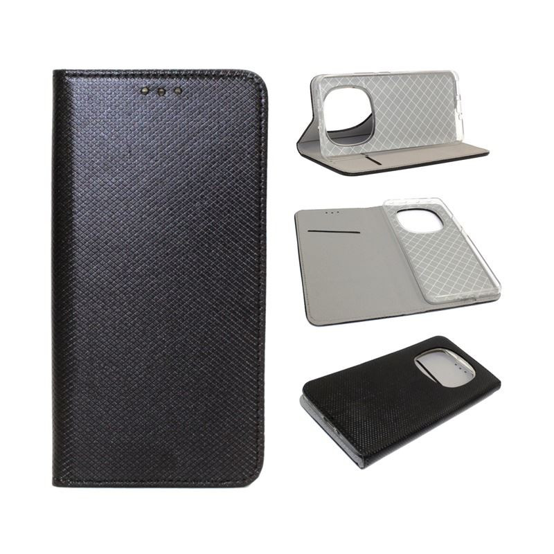 Etui Smart Magnet na telefon Xiaomi Redmi Note 14 Pro 5G 24090RA29G / 14 Pro+ 5G 24115RA8EG / POCO X7 5G czarne
