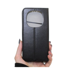 Etui Smart Magnet na telefon Xiaomi Redmi Note 14 Pro 5G 24090RA29G / 14 Pro+ 5G 24115RA8EG / POCO X7 5G czarne