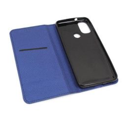 Etui Smart Magnet na telefon motorola moto e20 e30 e40 granatowe