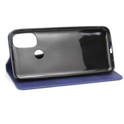 Etui Smart Magnet na telefon motorola moto e20 e30 e40 granatowe