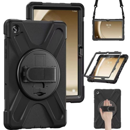 ETUI SOLID 360 na tablet Samsung Galaxy Tab A11+ WiFi X230 5G X236 / A9+ WiFi X210 5G X216 11" cali czarne