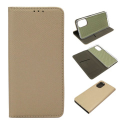 Etui Smart Magnet na telefon motorola moto g52 4G / g71s / g82 5G złote