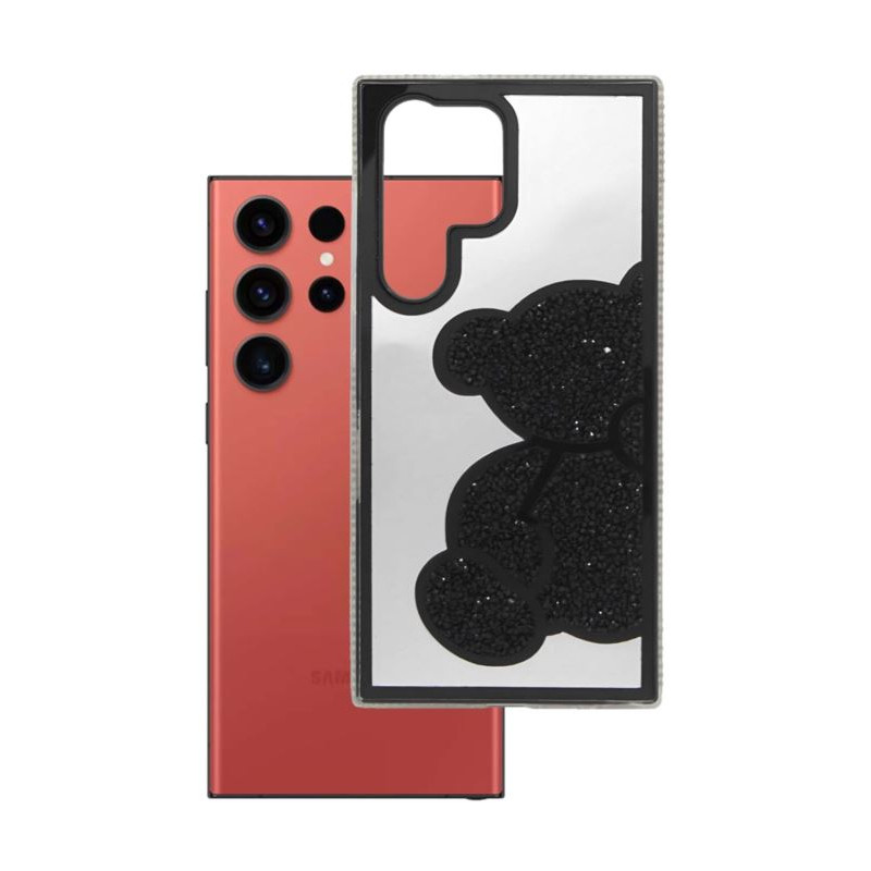 Etui TEDDY BEAR na telefon Samsung Galaxy S26 Ultra 5G S948 damskie dziewczęce na prezent urodziny święta czarne