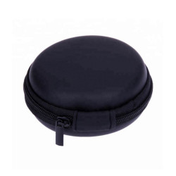 Twarde etui pokrowiec futerał case na słuchawki douszne czarne