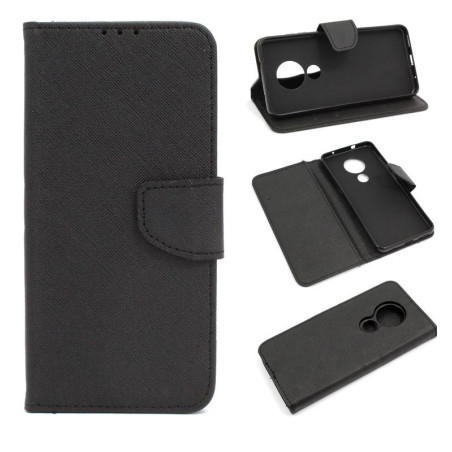 Etui Fancy Diary na telefon Nokia 6.2 / 7.2 czarne