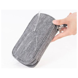 Organizer na kable saszetka podróżna etui torba do akcesoriów elektronicznych 19x13cm