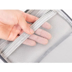 Organizer na kable saszetka podróżna etui torba do akcesoriów elektronicznych 19x13cm