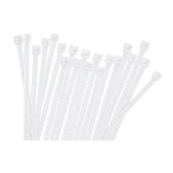 Opaski zaciskowe trytytki 2.5x100mm 100 szt białe