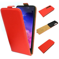 Etui pionowe z klapką SLIM FLEX na telefon Huawei P40 Lite JNY-L21 czerwone HQ