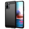 Etui Bumper Carbon Lux na telefon Xiaomi Redmi Note 10 / 10S / Poco M5s czarne