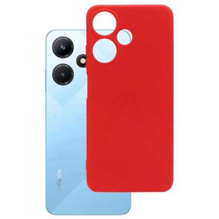 Etui Silicon Case na telefon Infinix HOT 30i 4G LTE X669D czerwone MATT