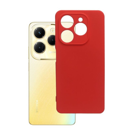 Etui Silicon Case na telefon Infinix HOT 40 Pro 4G LTE X6837 / Tecno Spark 20 Pro KJ6 czerwone MATT