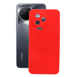 Etui Silicon Case na telefon Infinix Note 12 Pro 4G X676B G99 / 12 2023 X676C czerwone MATT