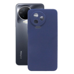 Etui Silicon Case na telefon Infinix Note 12 Pro 4G X676B G99 / 12 2023 X676C granatowe MATT