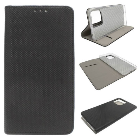Etui Smart Magnet na telefon motorola moto g17 4G / g17 power 4G / g15 4G / g15 power 4G / g05 4G / e15 4G czarne