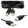 Kabel USB-A - USB-B do drukarki 4m czarny długi