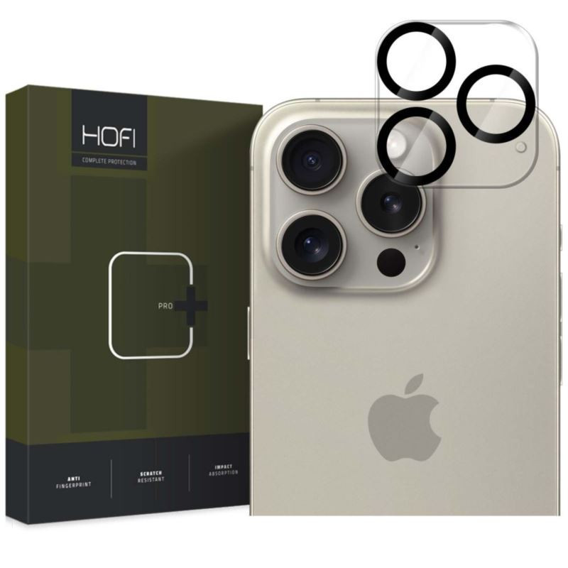 9H SZKŁO hartowane na telefon Apple iPhone 16 Pro A3293 / 16 Pro Max A3296 HOFI CAM PRO+ na tylny aparat