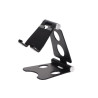 Podstawka / stojak / statyw / uchwyt biurkowy metalowy na telefon / tablet czarna