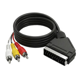 Kabel EURO SCART - 3x RCA cinch 1.2m | Audio video