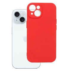 Etui Silicon Case na telefon Apple iPhone 15 A3090 czerwone