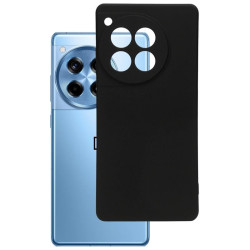 Etui Silicon Case na telefon OnePlus 12R 5G CPH2609 / Ace 3 5G PJE110 czarne MATT