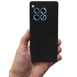 Etui Silicon Case na telefon OnePlus 12R 5G CPH2609 / Ace 3 5G PJE110 czarne MATT