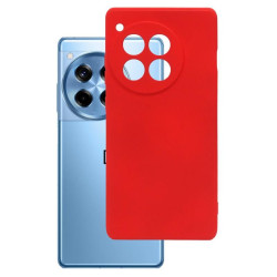 Etui Silicon Case na telefon OnePlus 12R 5G CPH2609 / Ace 3 5G PJE110 czerwone MATT