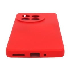Etui Silicon Case na telefon OnePlus 12R 5G CPH2609 / Ace 3 5G PJE110 czerwone MATT