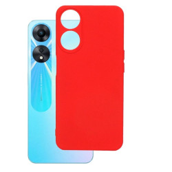 Etui Silicon Case na telefon OPPO A78 5G CPH2483 czerwone