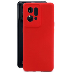 Etui Silicon Case na telefon OPPO Find X5 CPH2307 czerwone