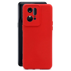 Etui Silicon Case na telefon OPPO Find X5 Pro CPH2305 czerwone