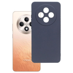 Etui Silicon Case na telefon OPPO Reno 12 F 5G / 12 FS 5G CPH2637 granatowe MATT