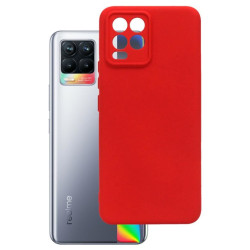 Etui Silicon Case na telefon Realme 8 4G RMX3085 / 8 Pro 4G RMX3081 czerwone