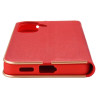 Etui Flip Vennus na telefon Samsung Galaxy S24 5G S921 czerwone