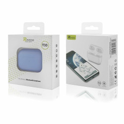 Słuchawki BLUETOOTH + STACJA DOKUJĄCA T33 TWS niebieskie