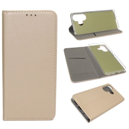 Etui Smart Magnet na telefon Xiaomi Redmi 13 4G / 5G złote