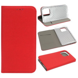 Etui Smart Magnet na telefon motorola edge 50 neo 5G XT2409-1 / 60 neo 5G XT2509-1 / thinkphone 25 5G XT2409-6 czerwone