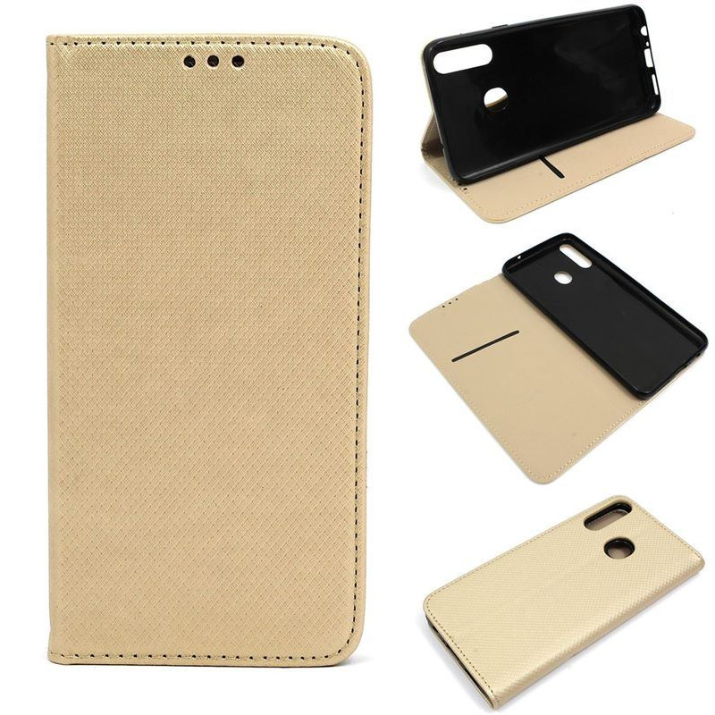 Etui Smart Magnet na telefon Samsung Galaxy A20s A207 złote