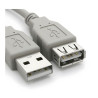 Przedłużacz kabla USB 2.0 przewód 5m męski-żeński - szary kabel przedłużający USB