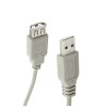 Przedłużacz kabla USB 2.0 przewód 5m męski-żeński - szary kabel przedłużający USB