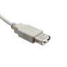 Przedłużacz kabla USB 2.0 przewód 5m męski-żeński - szary kabel przedłużający USB