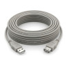 Przedłużacz kabla USB 2.0 przewód 5m męski-żeński - szary kabel przedłużający USB