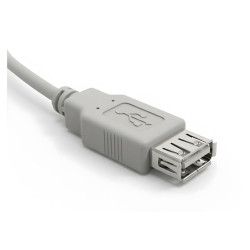 Przedłużacz kabla USB 2.0 przewód 5m męski-żeński - szary kabel przedłużający USB