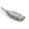 Przedłużacz kabla USB 2.0 przewód 5m męski-żeński - szary kabel przedłużający USB
