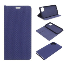 Etui Flip Vennus na telefon Apple iPhone 11 6,1" A2111 granatowe CARBON