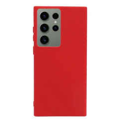 Etui Silicon Case na telefon Samsung Galaxy S23 Ultra S918 czerwone