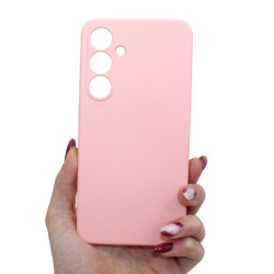 Etui Silicon Case na telefon Samsung Galaxy S24 FE 5G S721 jasnoróżowe