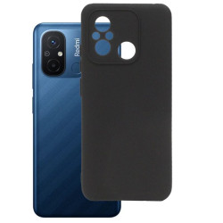 Etui Silicon Case na telefon Xiaomi Redmi 12C / 11A czarne MATT