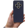 Etui Silicon Case na telefon Xiaomi Redmi 14C 2409BRN2CA / POCO C75 2410FPCC5G granatowe MATT